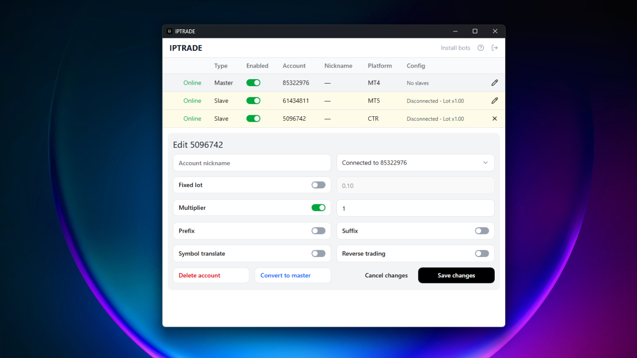 Step 4 - Configure Accounts